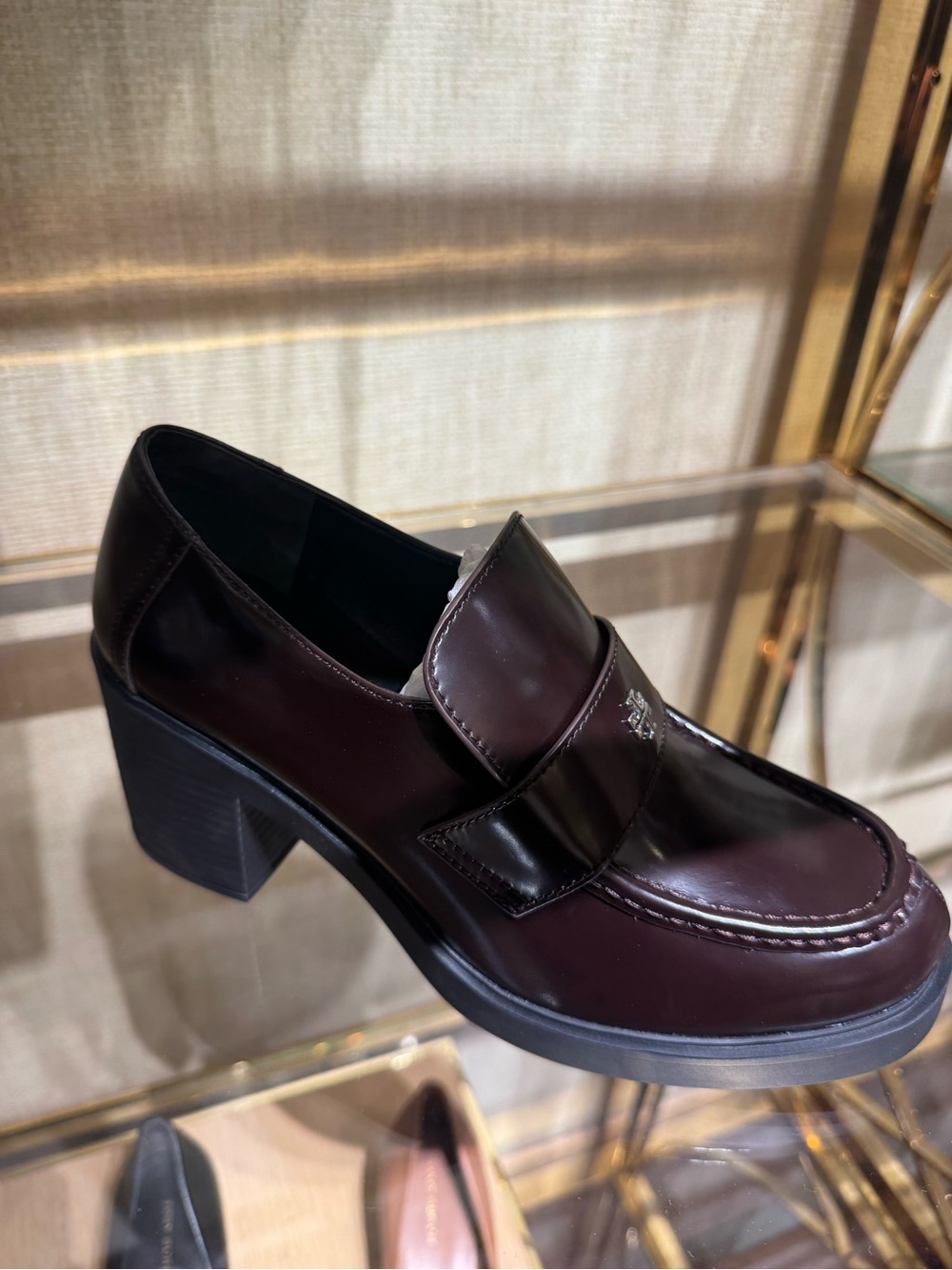 Tory Burch Everly Platform Chunky Loafer Heel Shoe